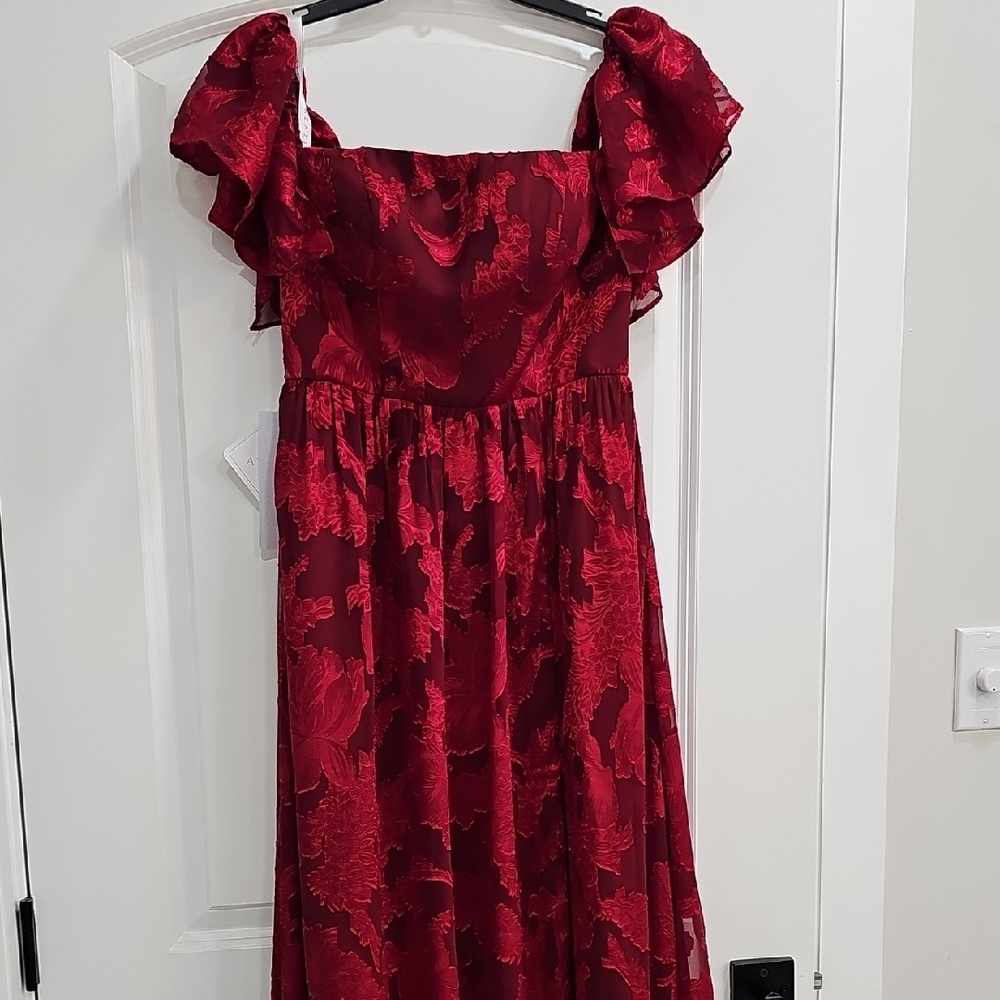 Azazie Victoria Ruby Red Dress
